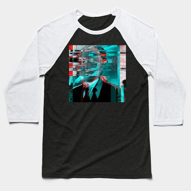 HPL Glitch Baseball T-Shirt by RAdesigns